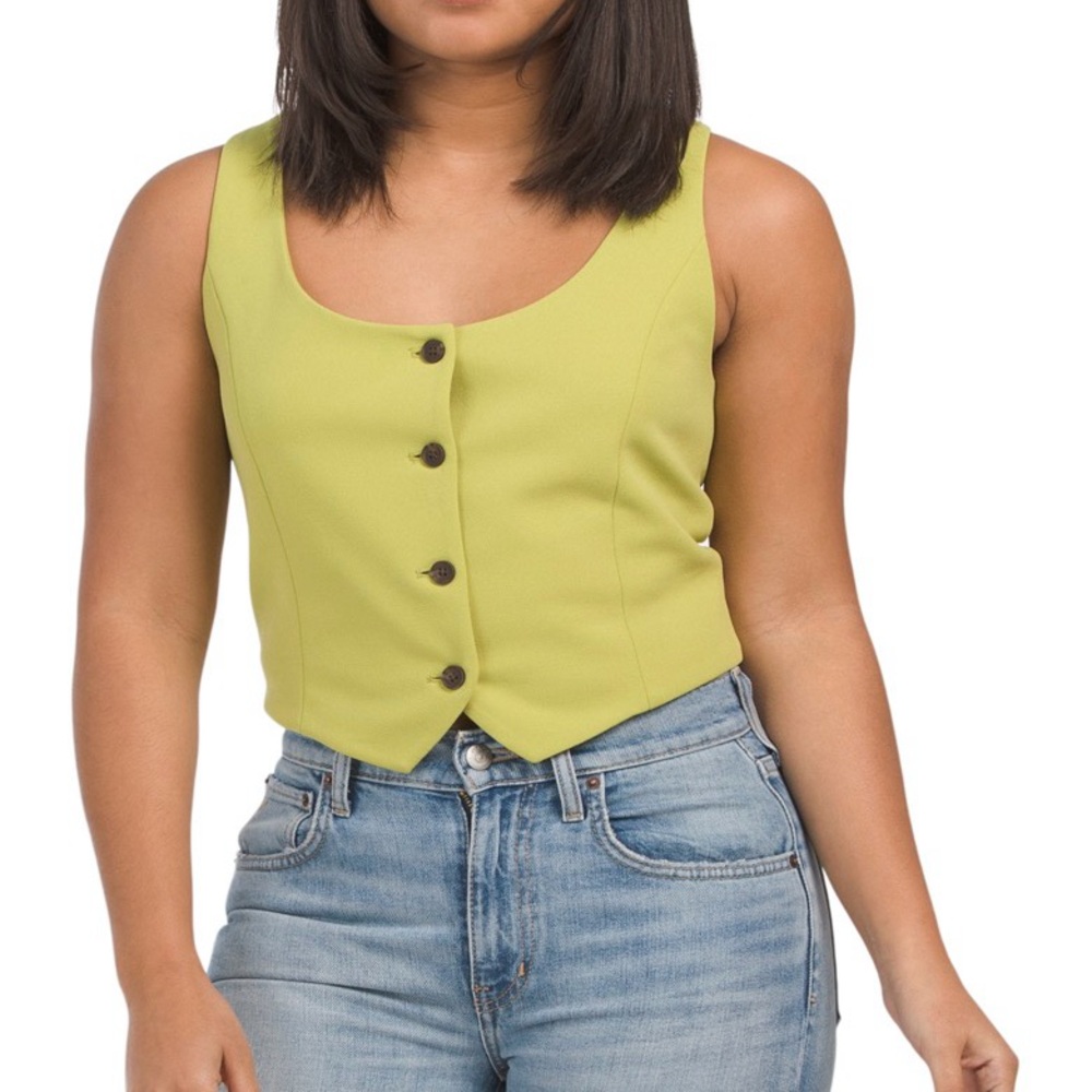 Rachel Zoe green vest